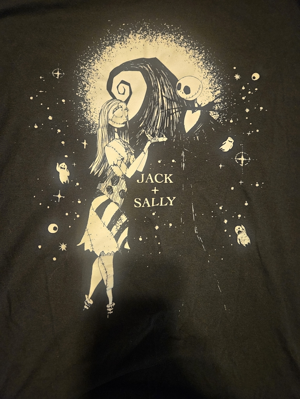 Disney Nightmare Before Christmas Jack and Sally Tshirt Size 3xl
